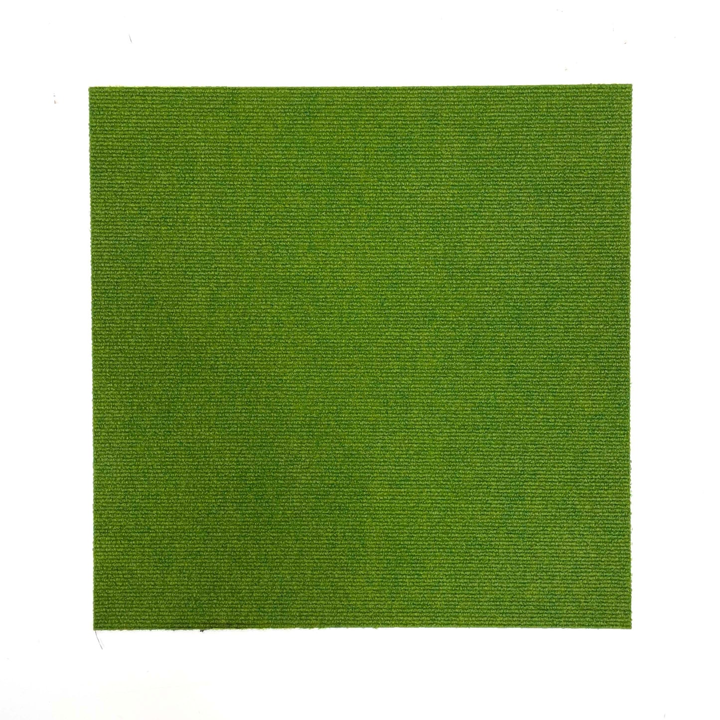 Bold Green Ribbed Carpet Tile