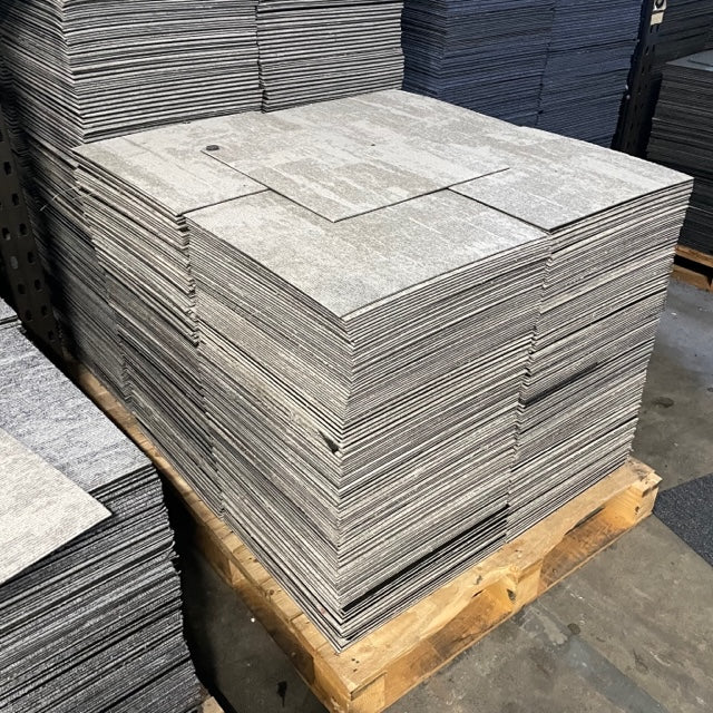 Light Grey Patterned Carpet Tiles