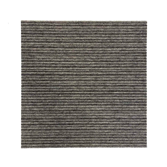Brown and Grey Stripe Carpet Tiles