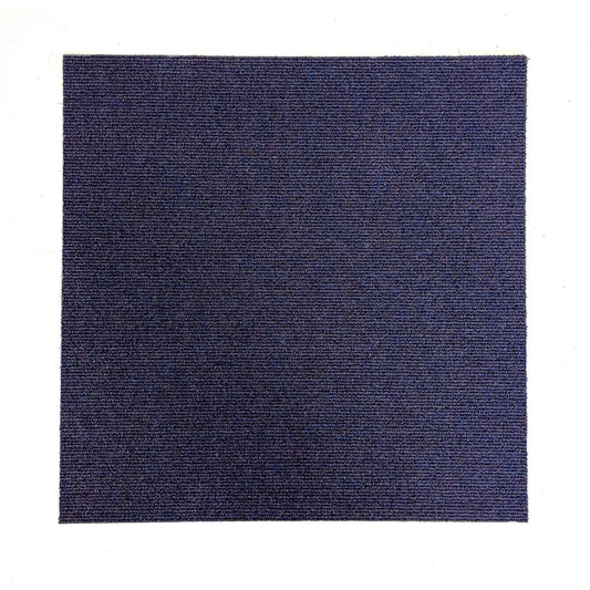 Dark Purple Ribbed Carpet Tiles
