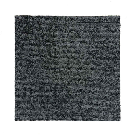 Dark Grey Patch Patterned Carpet Tiles