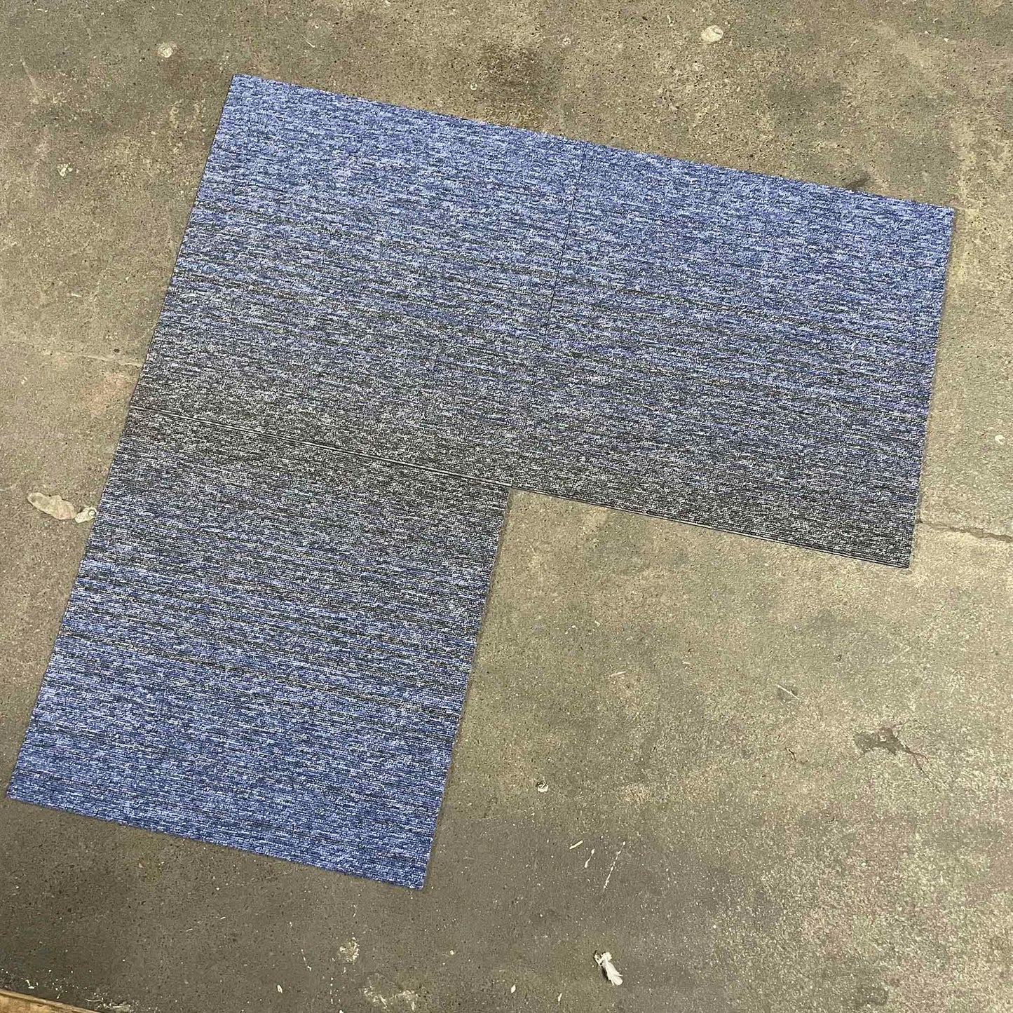 Grey and Blue Gradient Carpet Tiles