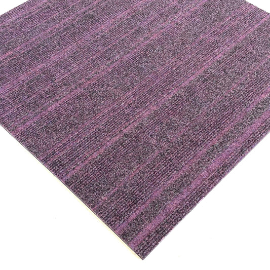 Purple Stripe Carpet Tile