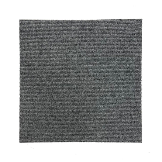 Graphite Grey Rib Carpet Tiles
