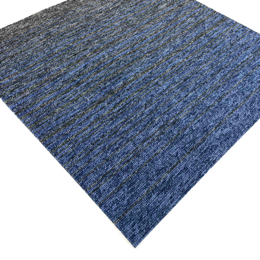 Grey and Blue Gradient Carpet Tiles