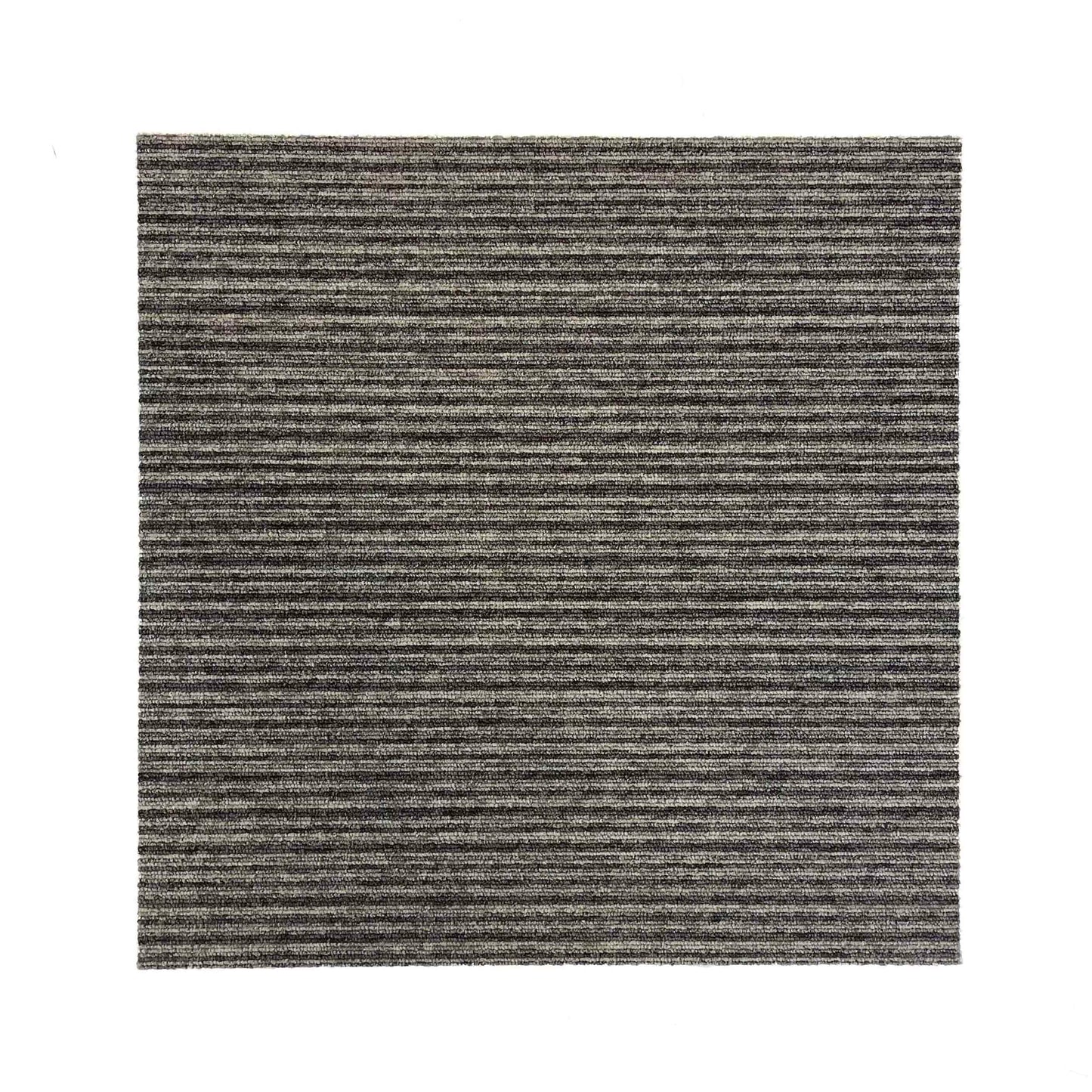 Brown and Grey Stripe Carpet Tiles