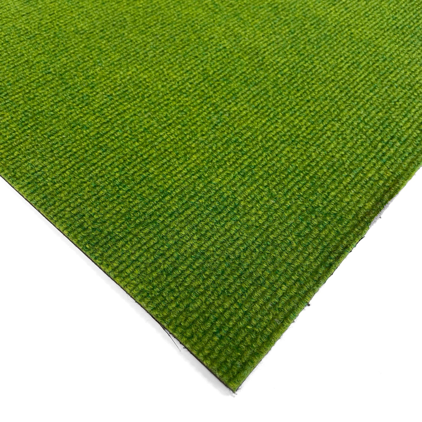 Bold Green Ribbed Carpet Tile