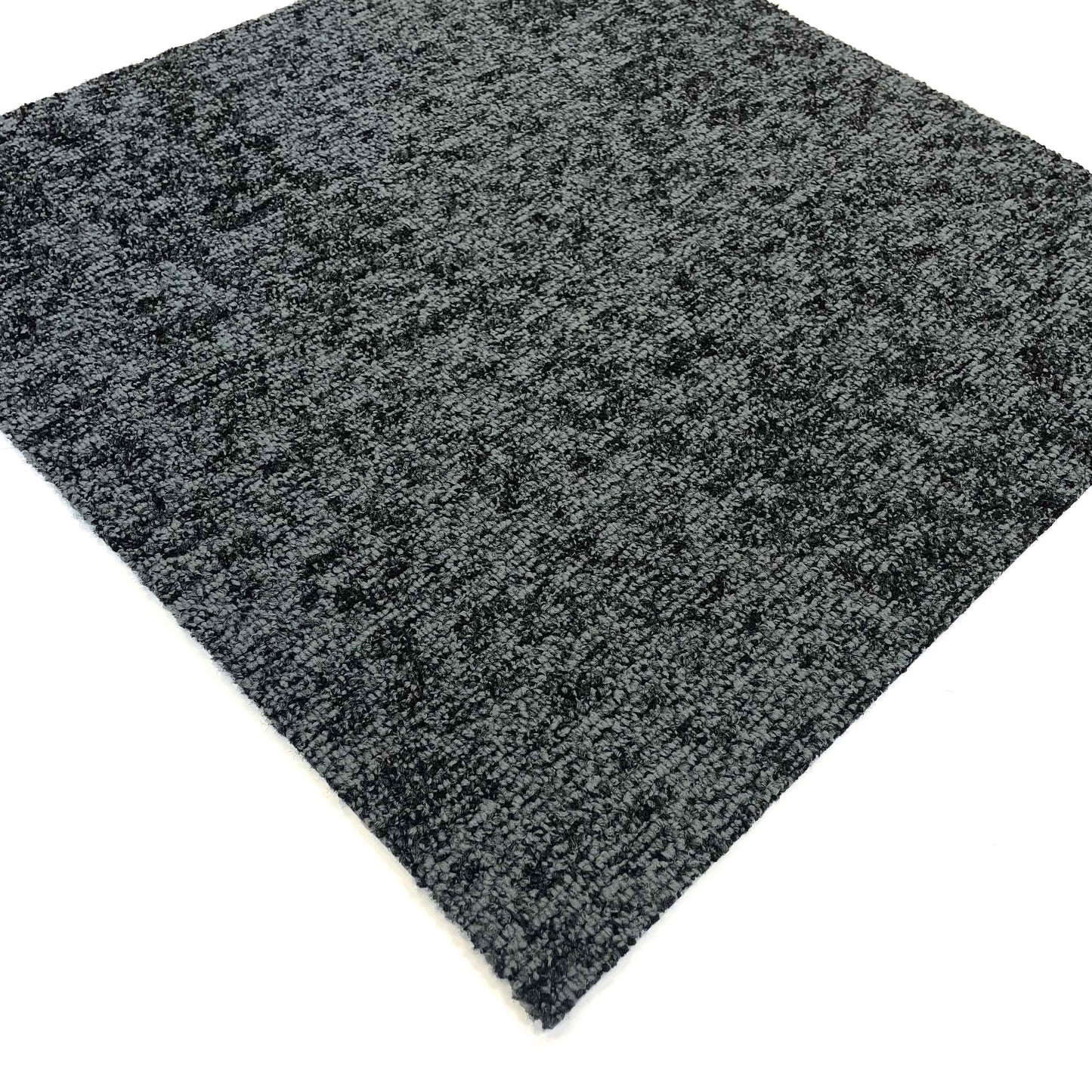 Dark Grey Patch Patterned Carpet Tiles