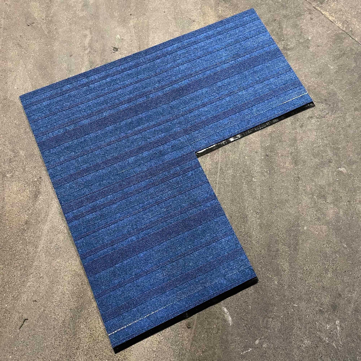 Blue Stripe Carpet Tile