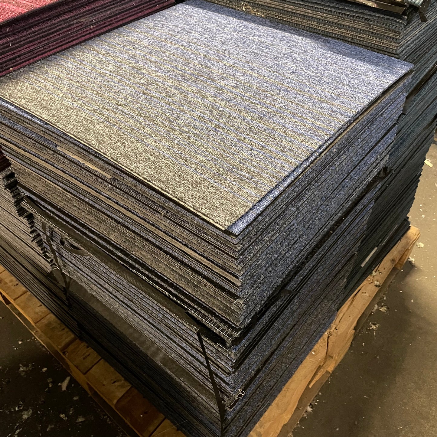 Grey and Blue Gradient Carpet Tiles