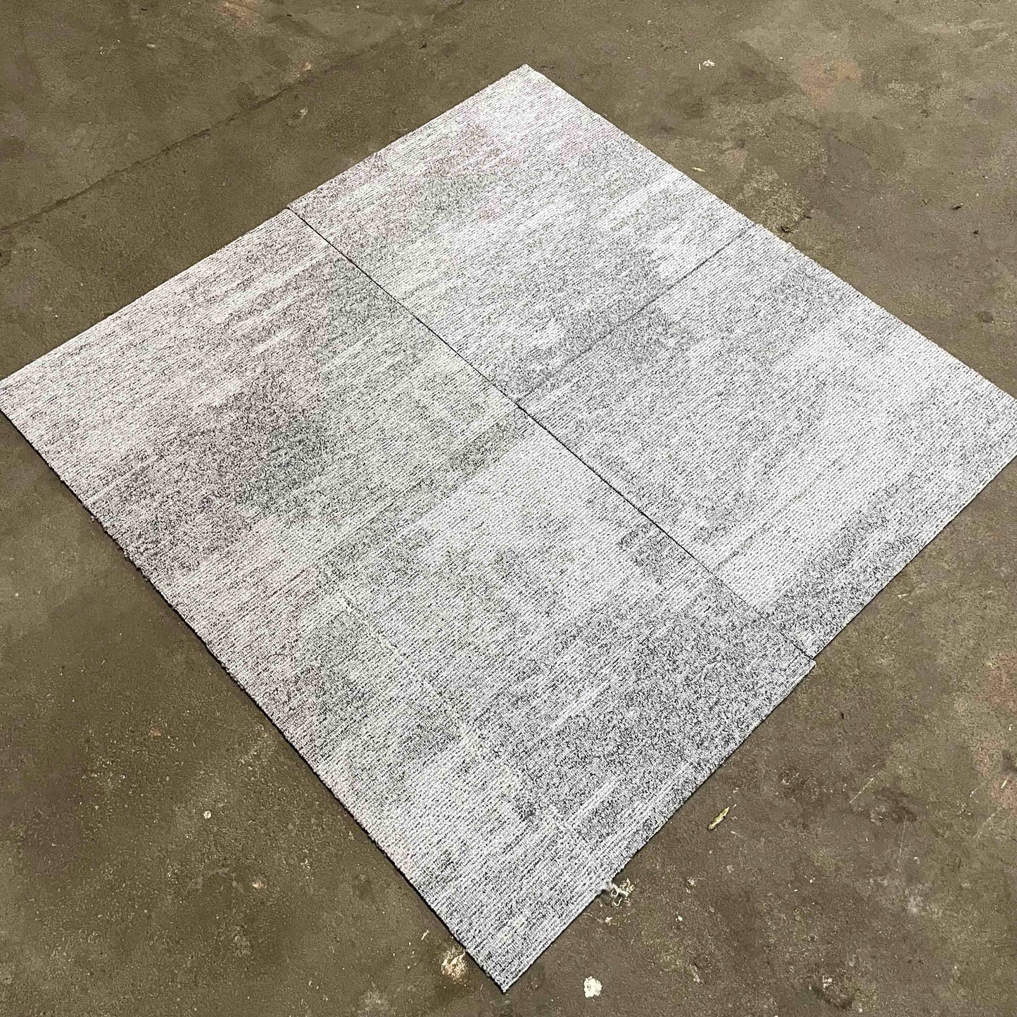 Light Grey Patterned Carpet Tiles