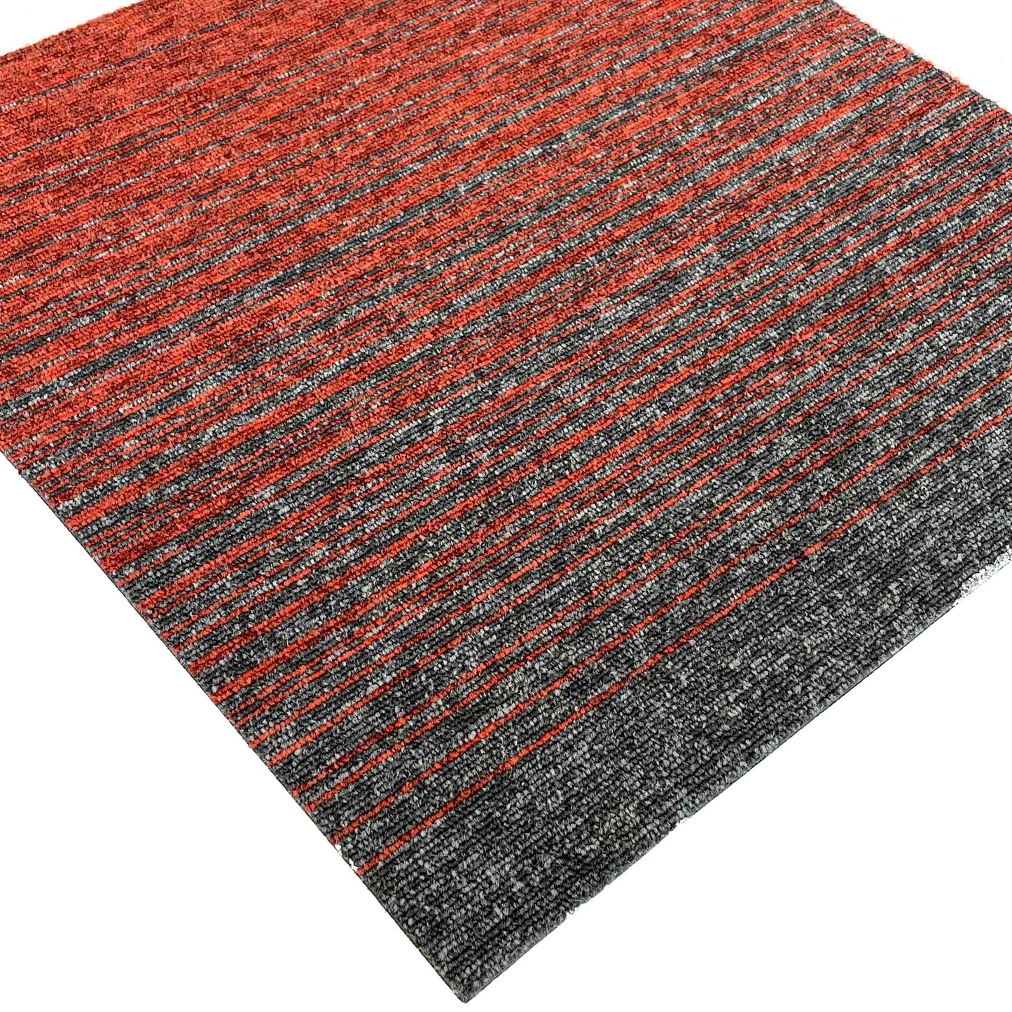 Black and Red Gradient Carpet Tiles