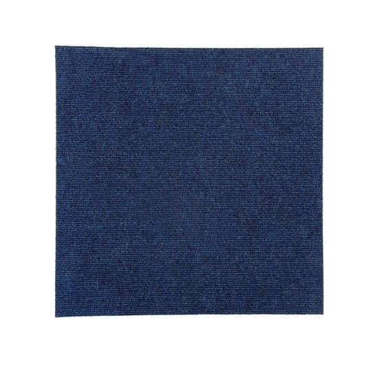 Blue Ribbed Carpet Tile