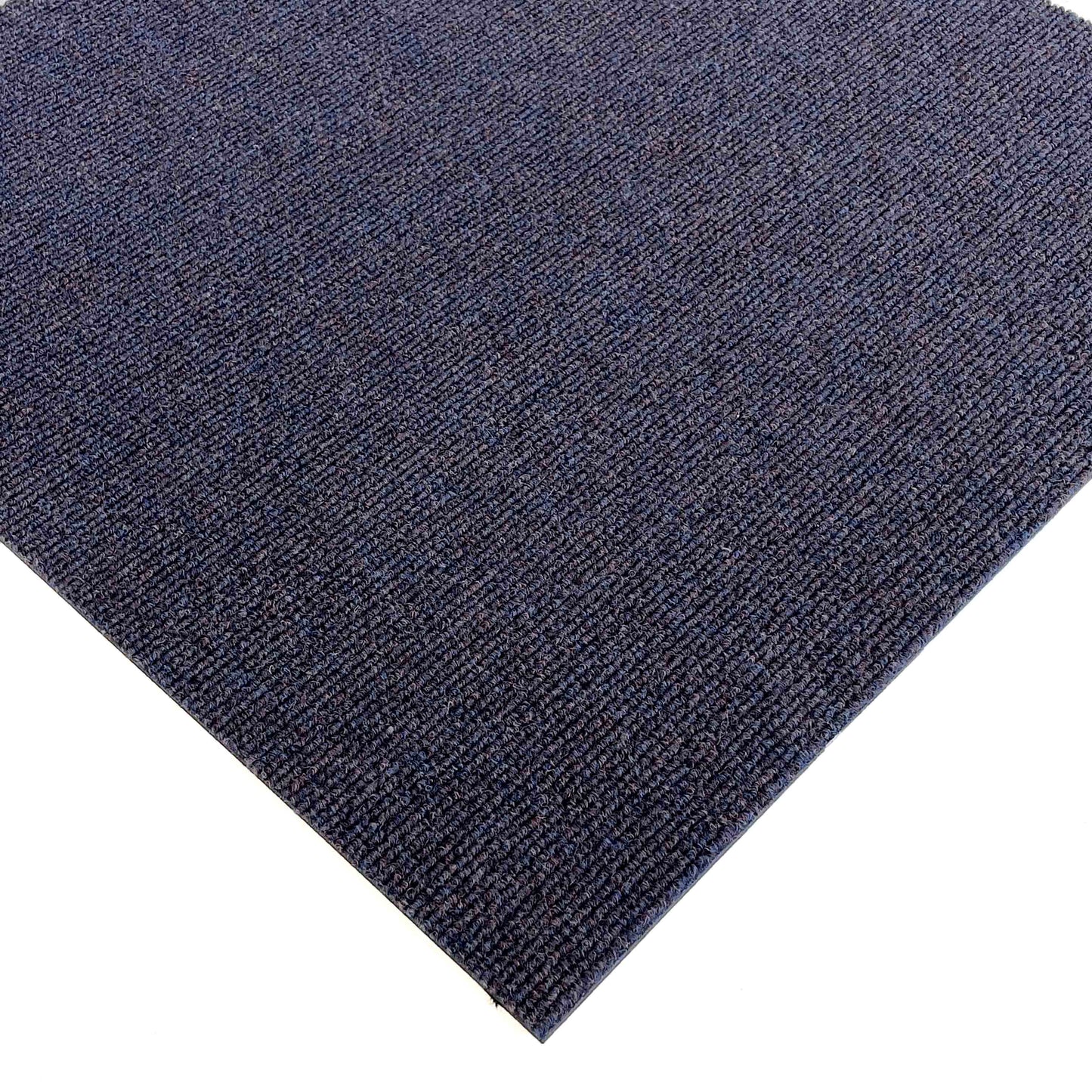 Dark Purple Ribbed Carpet Tiles