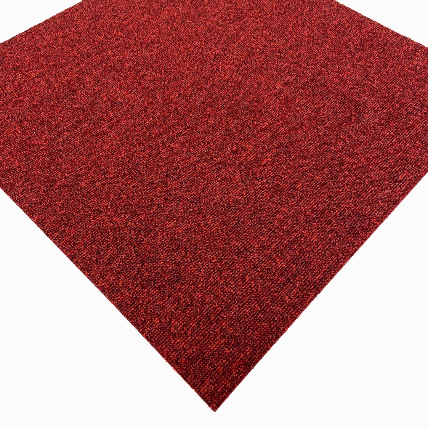 Dark Red Speckled Carpet Tiles